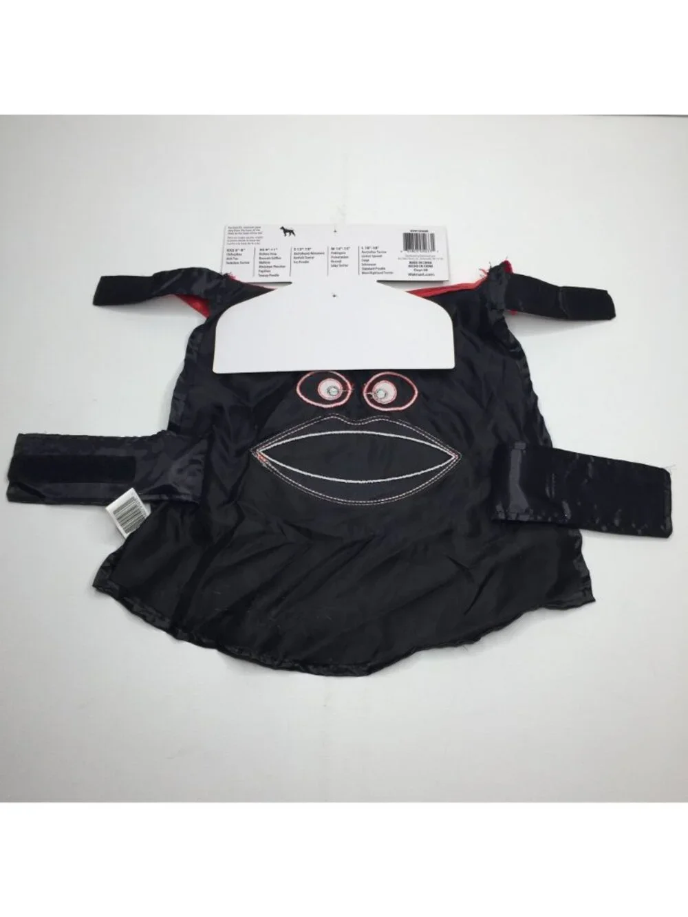 Dog Vampire Satin Cape Pet Halloween Costume Black Red Size Medium 14